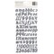 American Crafts Cedar House Thickers Stickers 175/Pkg-Alpha, Puffy